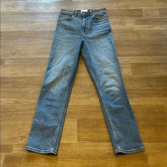 Ezra Super Stretch High Rise Straight Jeans - Picture 2 of 6